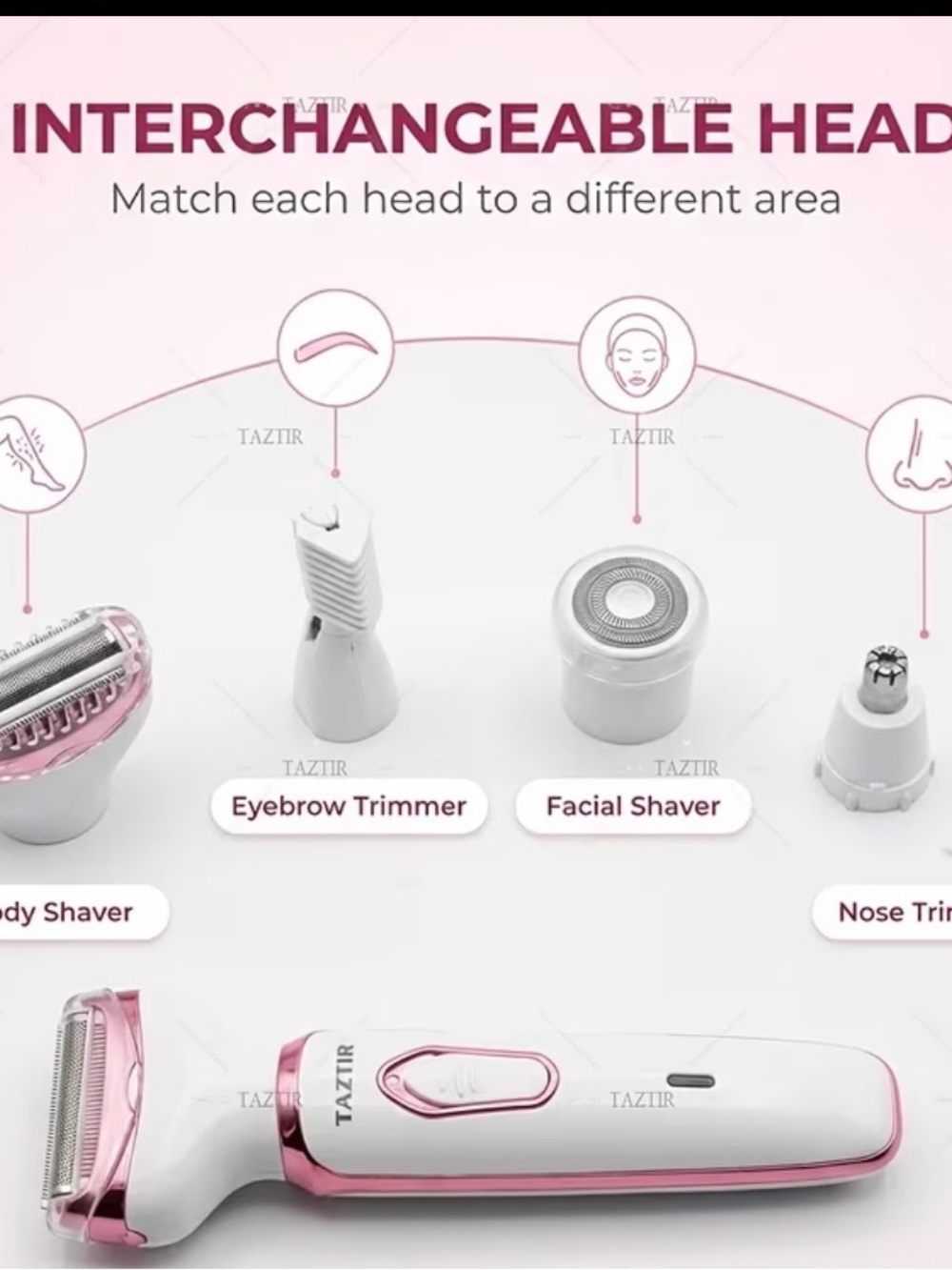 Rechargeable 4-in-1 Lady Grooming Kit - Picture 6 of 7